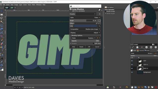 INSANELY SIMPLE 3D Text with a Highlight in GIMP смотреть онлайн