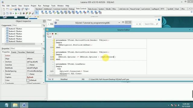 Lazarus IDE (SQLite3) : Delete, Update, Refresh etc (Final Part) смотреть онлайн