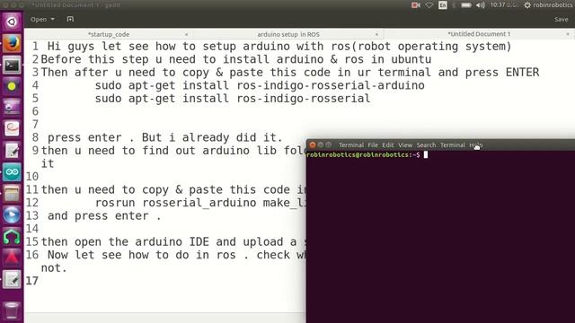 Setting up Arduino lib in ROS & Arduino IDE смотреть онлайн