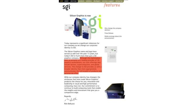 The Complete History Of Silicon Graphics (1982 - 2009)