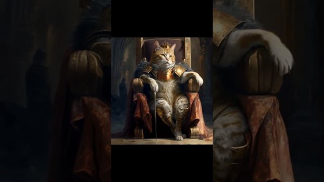 Нейросеть рисует. Котики - царские особы) #нейросеть #нейросетьрисует #aiart #идея #юмор #котики смотреть онлайн