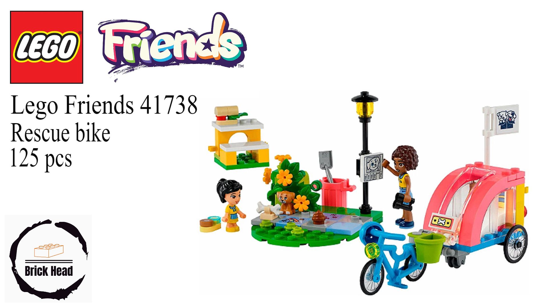LEGO 41738 Friends Велосипед для спасения собак смотреть онлайн