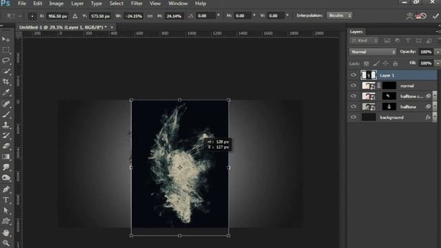 Halftone Splash Effect - Photoshop Tutorial Smoke Effect - Photoshop cc 2018 Tutorial #GSFXMentor смотреть онлайн