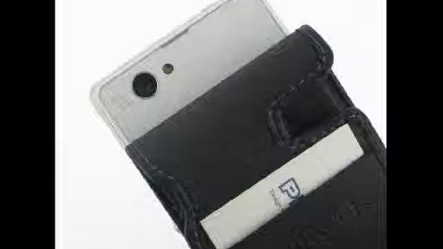PDair Leather Case for Sony Xperia Z1 Compact D5503 - Flip Type (Black/Purple Stitch) смотреть онлайн