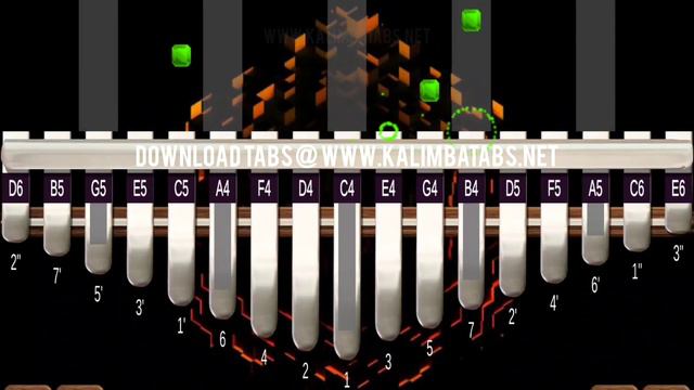 Aria Math- C418 (short) Kalimba Tutorial + Tabs [Easy] смотреть онлайн