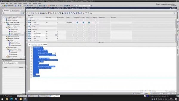Симуляция конвейерной линии используя программу Factory IO и Tia Portal с помощью PLCSIM