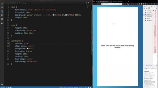 80 Vertically aligning text