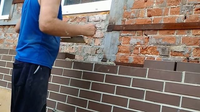 кладка облицовочного кирпича на белый раствор Ч 1 смотреть онлайн
