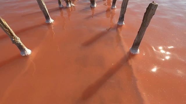 Уникальное место в Крыму. Розовое озеро Сасык-Сиваш. Это другая планета! смотреть онлайн