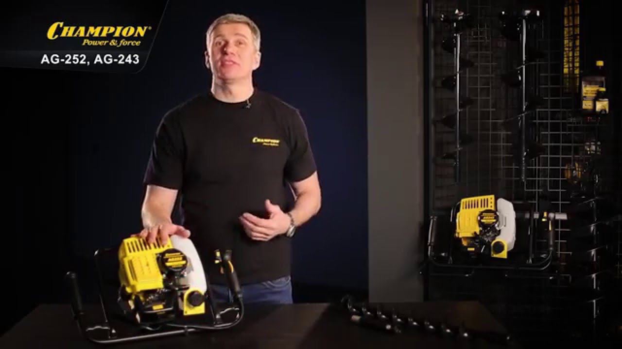 Мотобуры Champion AG252 & AG243 смотреть онлайн