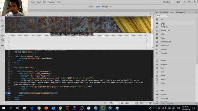 Positioning content in Adobe Dreamweaver CC using margin смотреть онлайн