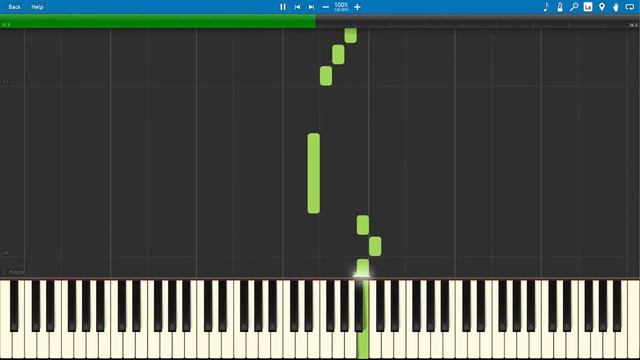 Lost Woods Melody - Ocarina of Time - Synthesia Piano Tutorial смотреть онлайн