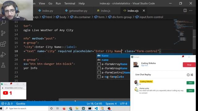 Node.js Python Selenium Script to Scrape Live Weather of City From Google in Browser Using Express смотреть онлайн