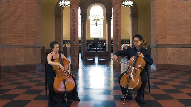 Bach Chaconne in D minor for 2 cellos смотреть онлайн