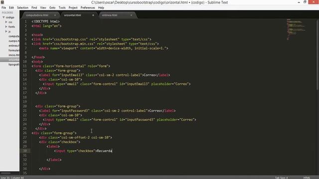 Curso Bootstrap 3:10. Formulario Horizontal смотреть онлайн