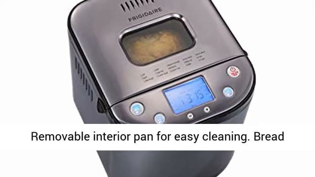 FRIGIDAIRE Black Stainless Bread Making Machine Maker, 2LB XL 15 in 1, Settings Incl Gluten Free, C смотреть онлайн