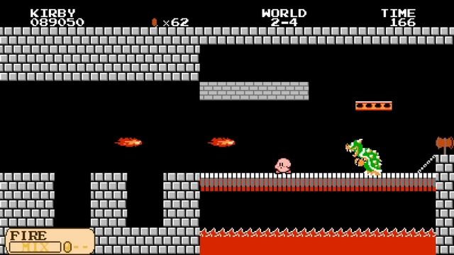 Super Mario Bros. BUT you are Kirby  YOU can COPY enemies?!