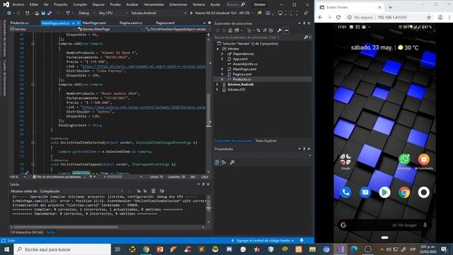 ListView Compras - (Programación Móvil) - Xamarin Forms смотреть онлайн