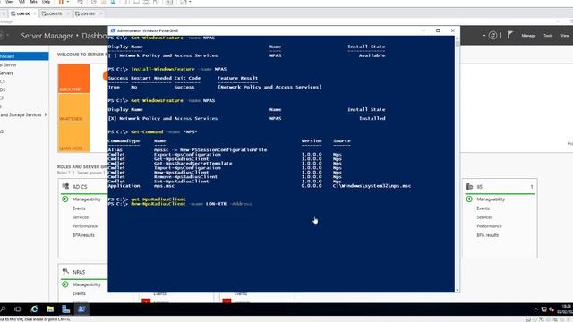 Instalación y configuración de un servidor RADIUS desde Powershell смотреть онлайн