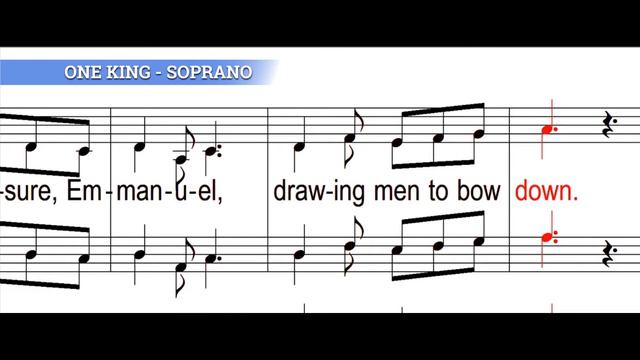 One King | SATB Guide | Soprano смотреть онлайн