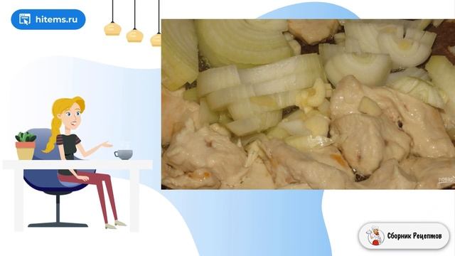 Спагетти с курицей в сметанном соусе. Классический рецепт фото смотреть онлайн