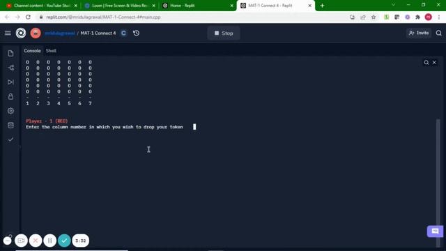 Connect 4 | Game made in C++ | Text Based Game смотреть онлайн