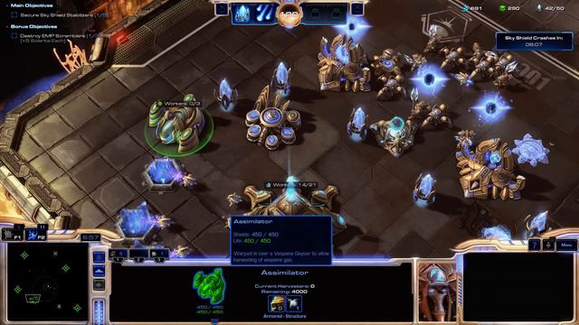 StarCraft II: Legacy of the Void - Part 08: Sky Shield [No Commentary Gameplay] смотреть онлайн