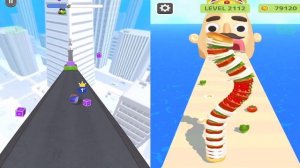 Going Balls, Ball Run 2048, Coin Rush, Sandwich Runner All Levels Android,iOS Gameplay