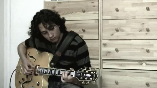 "Nostalgias" Tango, instrumental version on electric guitar. смотреть онлайн