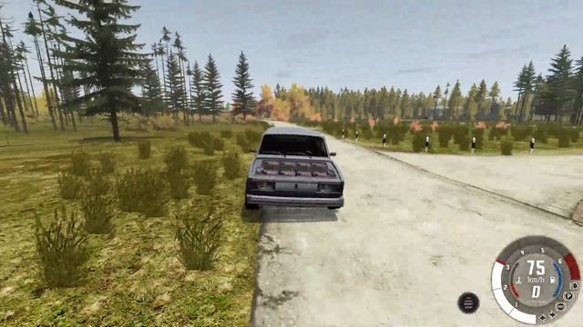BeamNG.drive - VAZ 2105 Electro 1980-2010 - Car Show Test Drive Crash . смотреть онлайн