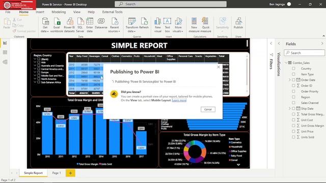 How to Publish a report on Power BI Service смотреть онлайн