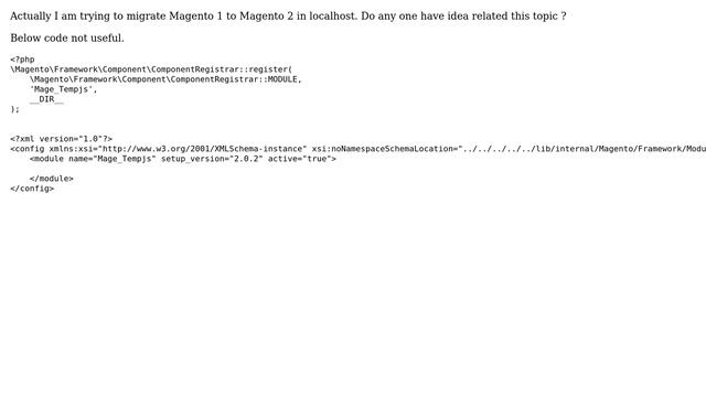 How to migrate magento 1 to magento 2 programmatically in localhost using PHP s Is any anyone... смотреть онлайн