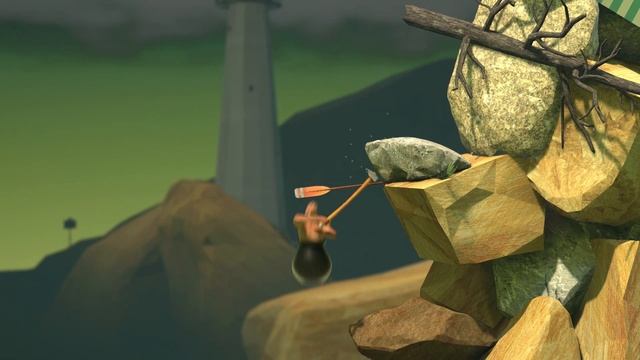 Мужик в котле с молотом в GettingOverIt #8 - Twins2bro