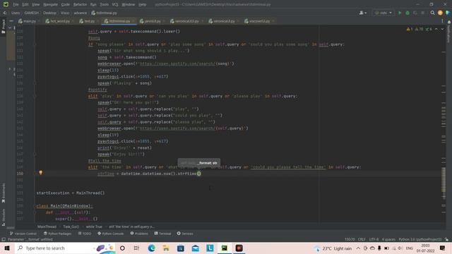 Add Time Function To Jarvis | How To Make JARVIS In Python | Advance Virtual Assistant Series смотреть онлайн