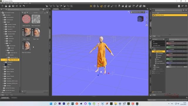 Перенос аватара из программы DAZ в Character Creator смотреть онлайн