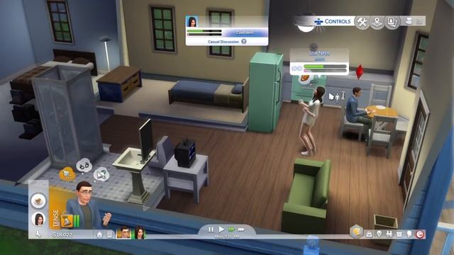 Stitch plays The Sims 4 dream life part 5 chief job смотреть онлайн