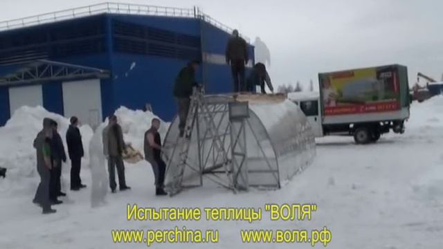 Дачная-Оптима - испытание теплицы Воля на прочность. смотреть онлайн