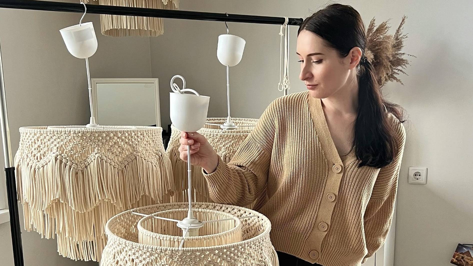 Макраме абажур своими руками | Как сплести люстру макраме смотреть онлайн