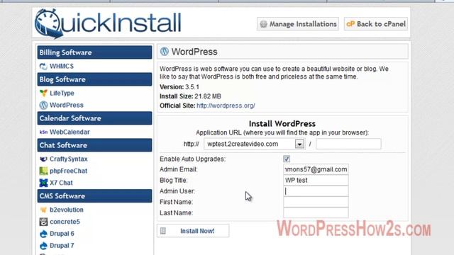 How to Install Wordpress with Cpanel | HostGator Quick Install смотреть онлайн
