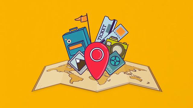 ФУТАЖ путешествие, раскрытие 2д анимированных элементов / Footage Travel - FOOTAGEPRO/FOOTAGE.SU