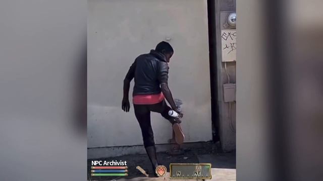 Skooma Addict NPC Spray Painting Herself To Look Like A Daedra | Oblivion NPC смотреть онлайн