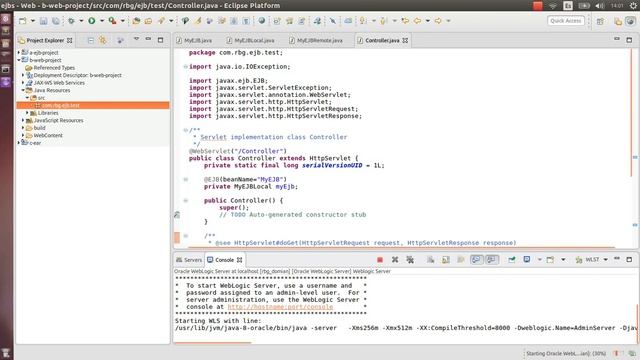 Weblogic ejb local and remote tutorial смотреть онлайн