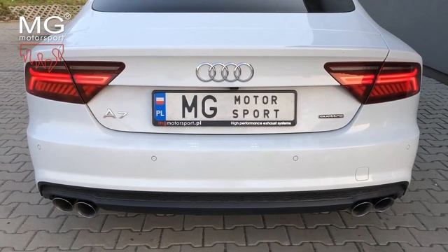 Audi A7 Sportback 2.0 TFSI (C7) w/ MGmotorsport.pl exhaust смотреть онлайн