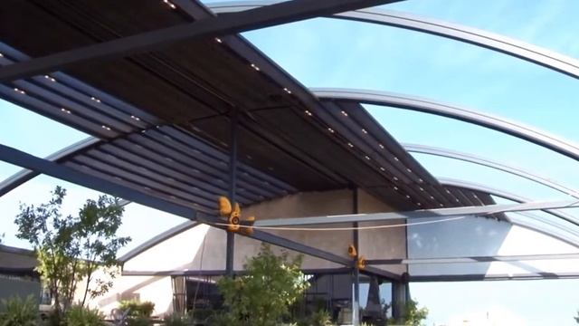 Пергола биоклиматическая / деревянная / тентовая