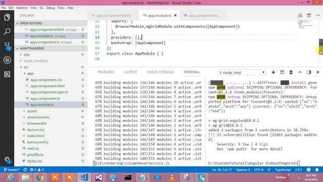 How to use ag grid in angular 6 смотреть онлайн
