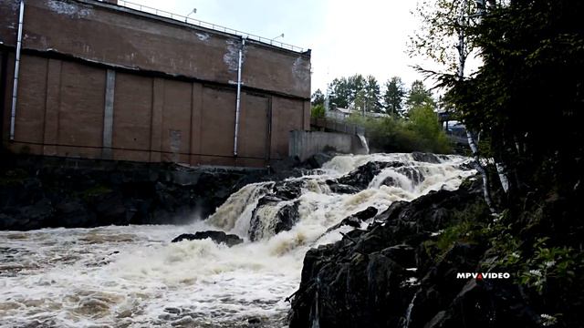 Водопад в Ляскеля / Карелия путешествия туризм смотреть онлайн