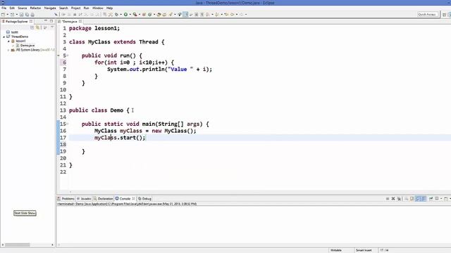How to Create Threads in Java by Extending Thread Class смотреть онлайн