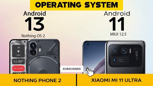 Nothing Phone 2 VS Xiaomi MI 11 Ultra - Full Comparison ⚡Which One Is Best