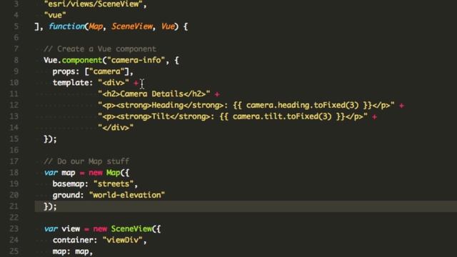 Using VueJS with ArcGIS API for JavaScript смотреть онлайн