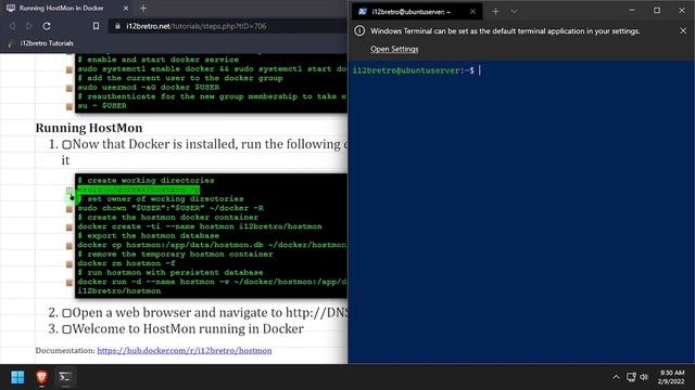 Running HostMon in Docker смотреть онлайн